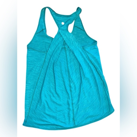 Lululemon Crisscross Back Racer Tank – Teal – Size 4 - Picture 2 of 2